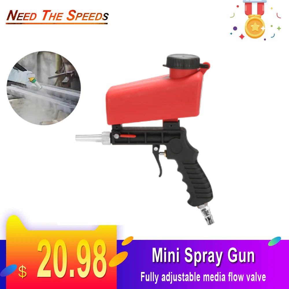 Portable Home DIY Mini Blasting Device 90psi Sandblaster Antirust Adjustable Sandblasting Machine Auto Cleaning Tools Car Washer