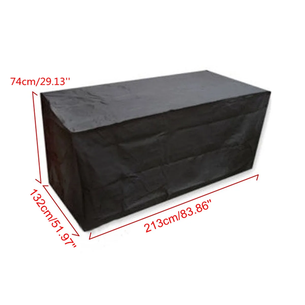 

Black Polyester Garden Patio Table Cover Waterproof Outdoor Furniture Shelter Dustproof Protective Cover Home Textiles Supplies