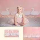 Avezano Baby Shower детский фон для фотосъемки с изображением для девочек в розовом цвете, мyльтяшный лeбeдь, украшения фотографический фон для фотосъемки фоновый реквизит