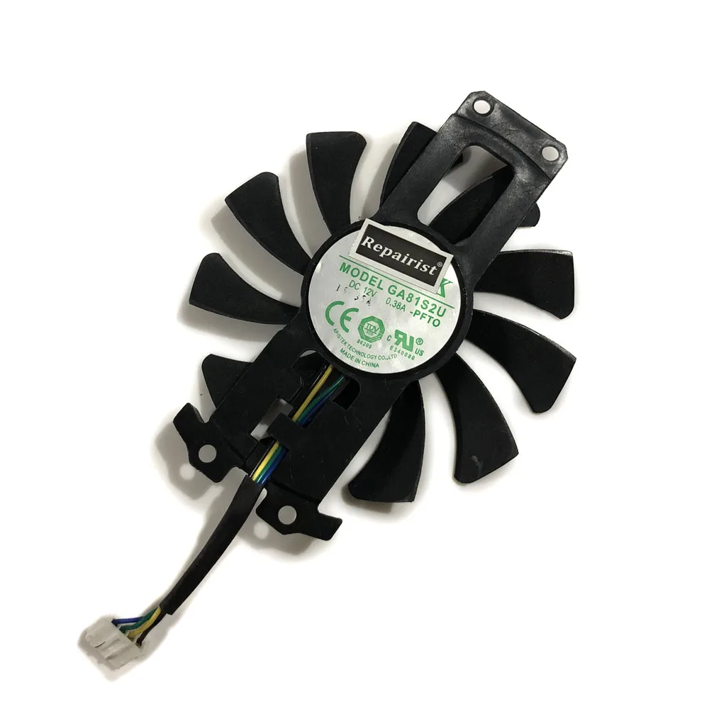 75 мм 4Pin Apistek GA81S2U 12 В 0.38A GTX 960 кулер вентилятор для ZOTAC GTX960 4G PCI-EDC Видеокарта охлаждения как замена
