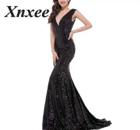 Xnxee 2020 Vestidos сексуальное однотонное желтое длинное платье с v-образным вырезом и