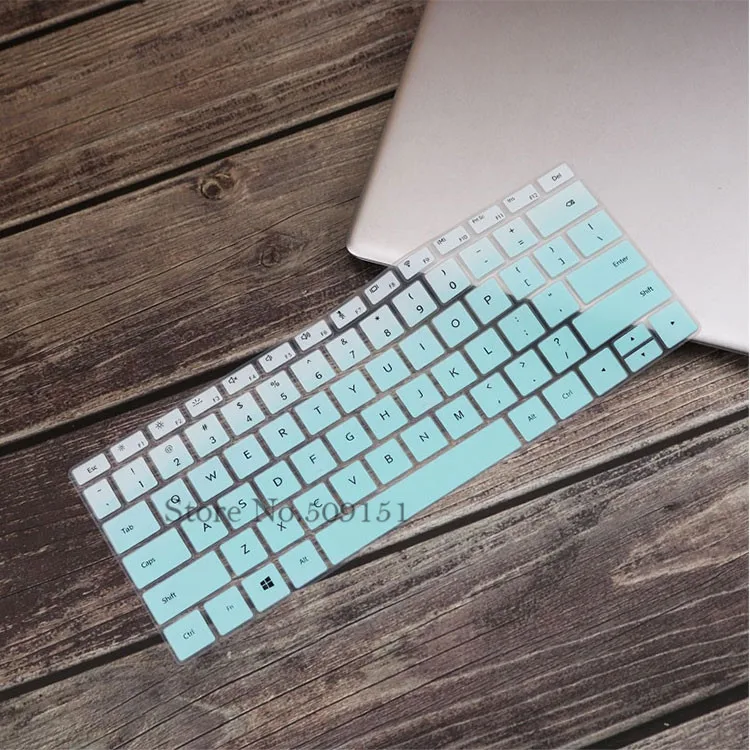 Gradual Skyblue Цветной силиконовый чехол-клавиатура для ноутбука, защитный чехол для huawei Matebook 13 Wrt W19 W29 Wrt-W19 Wrt-W29 - Цвет: Gradual Skyblue