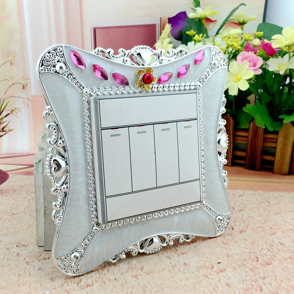 Жемчужный выключатель из смолы аппликация бытовой квадратный настенный