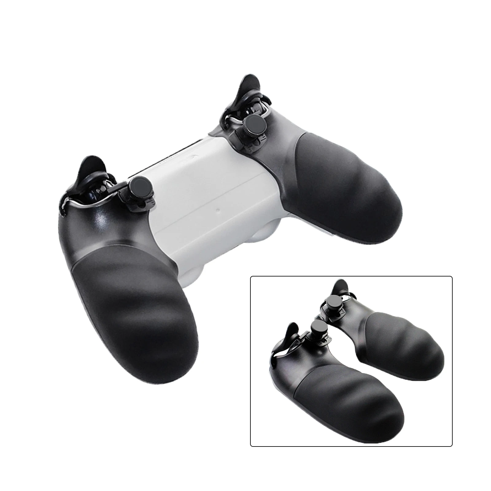 

Hand Grip Trigger for Sony PS4 PlayStation 4 Game Controller Gamepad Handle Shell Case Cover Antislip Grips Extended R2 L2 caps