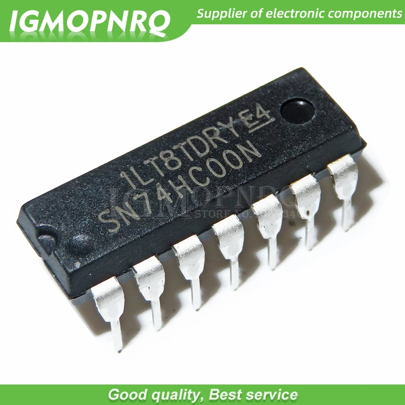 10 шт. SN74HC00 HC00 74HC00 74HC00N DIP14 NAND gate IC новый оригинальный Бесплатная доставка| |