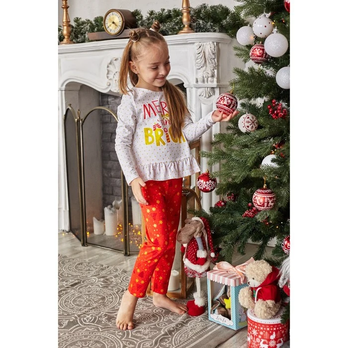 Пижама детская KAFTAN &quotBright" р.36 (134-140) красный/белый 4235750 | Мать и ребенок