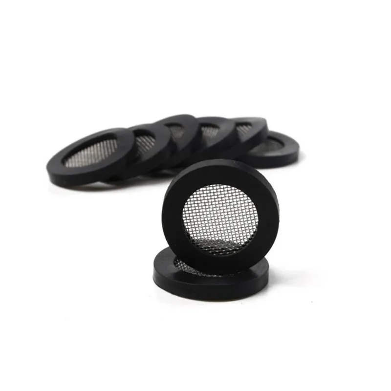 wasourlf 100 pcs g12 g34 dn15 dn20 shower head mesh shower rubber gasket 304 stainless steel filter for bathroom sealer free global shipping