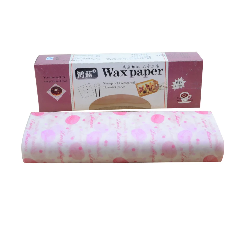 50 шт./компл. пищевая вощеная бумага Класс смазка Бумага Еда обертки для упаковки
