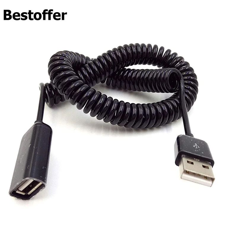 10 футов 3 м спиральный Удлинитель USB 2 0 A папа для мама|Кабели передачи данных| |