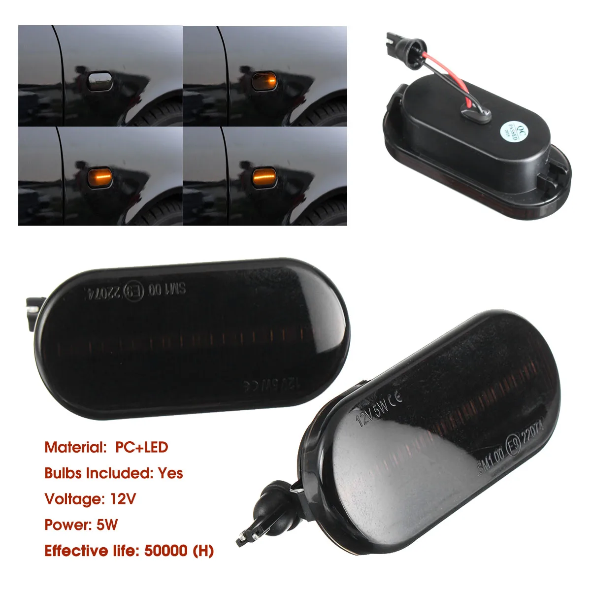 2 шт. светодиодный динамический боковой указатель поворота для VW Bora Golf 3 4 Passat 3BG Polo