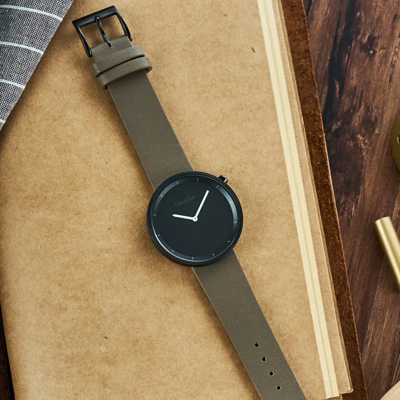 Bestdon минималистские мужские фотообои Водонепроницаемые кожаные ремешки для