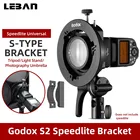 Крепление для вспышки Godox S2 Bowens S-образный держатель кронштейн для Godox V1 V860II AD400PRO AD200 Speedlite вспышка тубус софтбокс