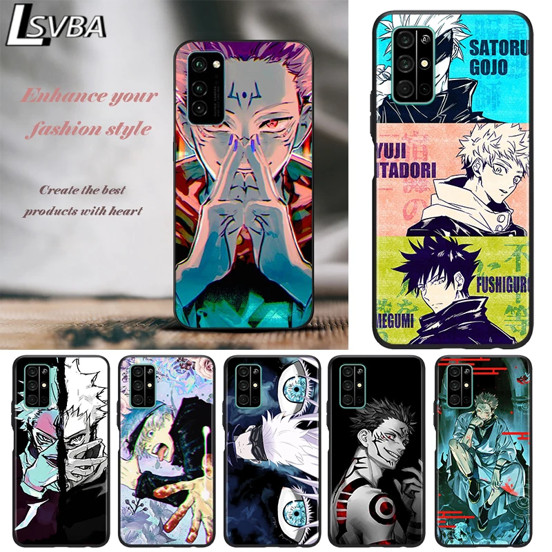 

Cartoon Anime Jujutsu Kaisen For Huawei Honor 30 30S 30i 20 20S 20E 8S 8C 8X 8 7S 7A 7C Pro Plus Lite MAX Black Phone Case