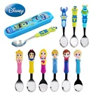 Набор детских столовых приборов из нержавеющей стали с 3D ложкой и мультяшным изображением Disney Mike Stitch