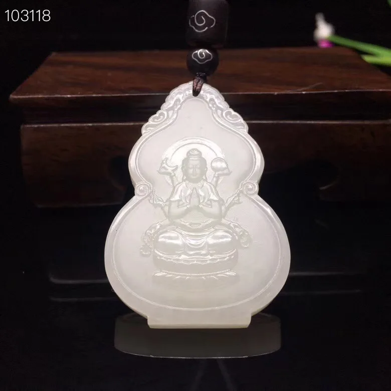 6773 # нефритовый белый нефрит восемь святых патрон авалокитесвара (мышь из