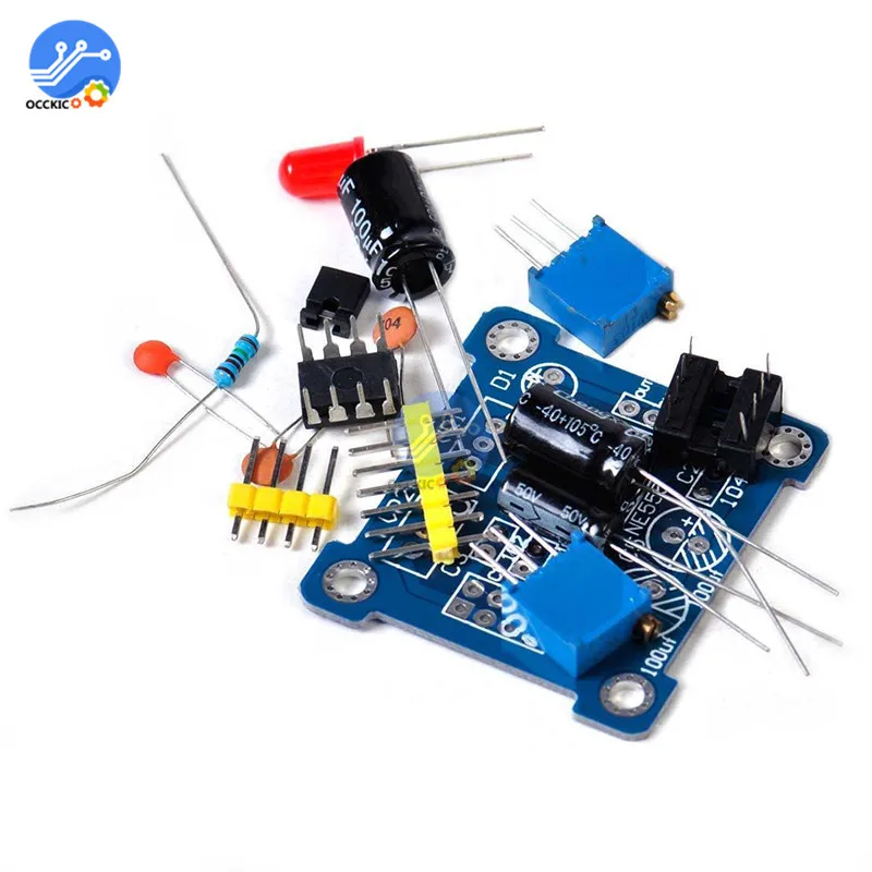 Adjustable NE555 Pulse Frequency Module Duty Cycle Square Wave Signal Generator DIY Kit | Электроника