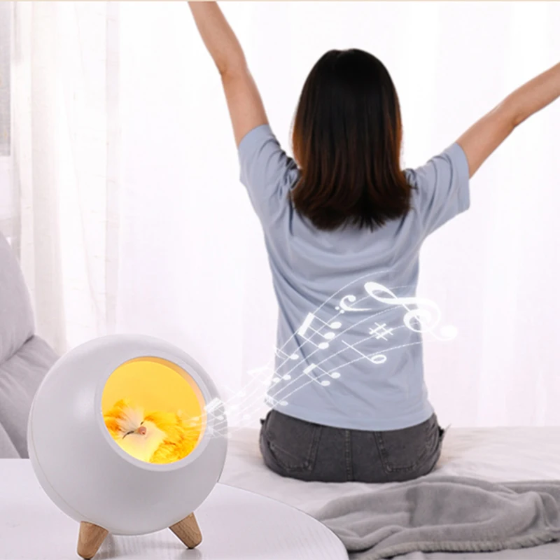 Cute Cat House Bluetooth Speaker Night Light Press Dimming LED Baby Kids Bedside Sleep Lamps Bedroom Home Decor | Лампы и освещение