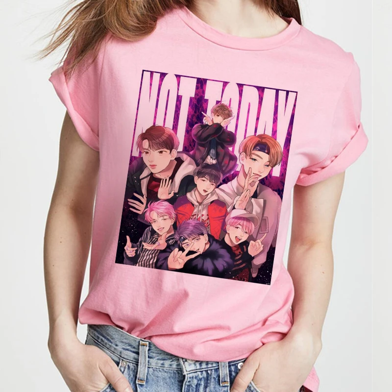 Harajuku Ulzzang 2020 Kpop Футболка женская футболка в Корейском стиле JIN SUGA J HOPE JIMIN V