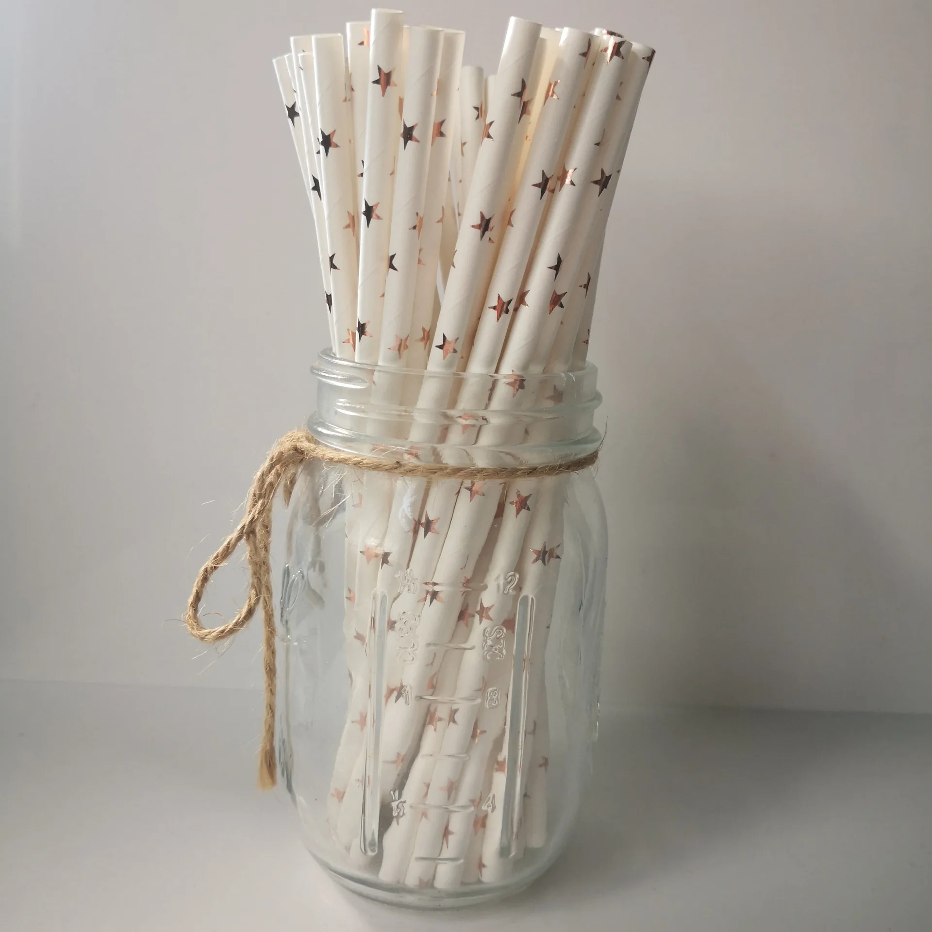3. Paper Straw 25Pcs 10 шт золотые, серебряные, в горошек, со звездами, для дня рождения, свадьбы, вечеринки, принадлежности для украшения, одноразовые бумажные тарелки и стаканы, бумажные соломинки, для детского душа - Цвет: 3. Paper Straw 25Pcs