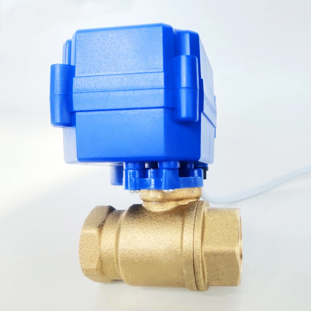 Электродвигатель 1/2 дюйма латунный клапан с 2 проводами (CR01) электрический DN15 для