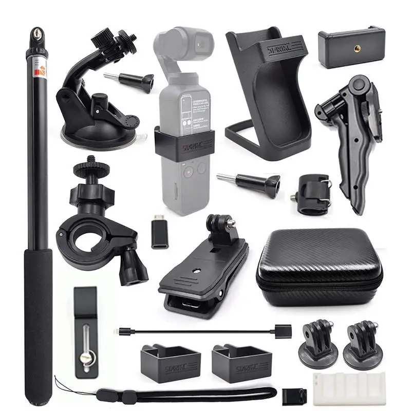 

Gimbal Camera OSMO Pocket Expansion Accessories Kit / 21 в 1 ручные крепления экшн-камеры для DJI OSMO Pocket Holder