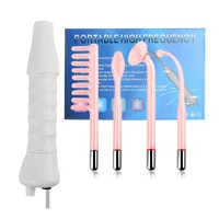 4 in 1 high frequency electrode wand glass tube facial skin electrotherapy care spa salon beauty acne remover machine