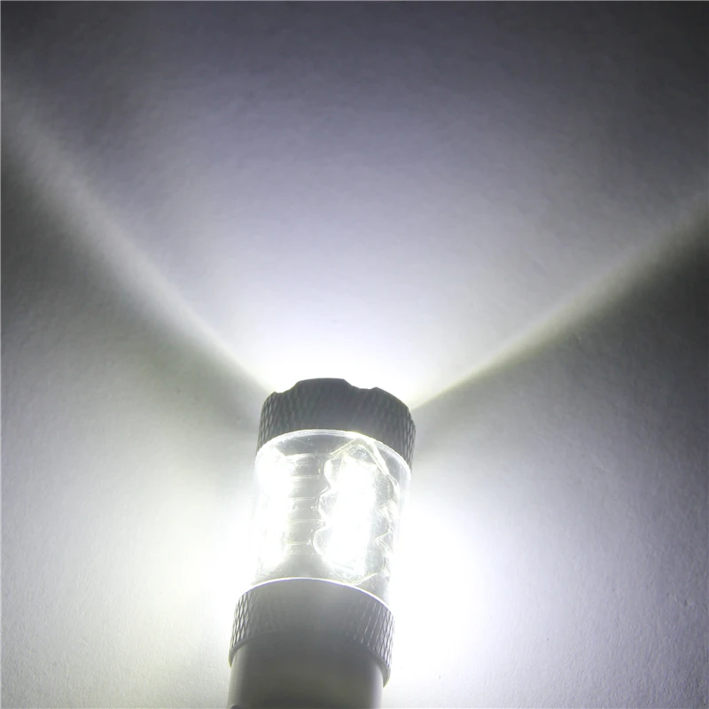 

Free Shipping 2x High Power 1156 BAU15S BA15S 80W 16LED Car Reverse Backup Turn Signals Reverse Lamp Sourcing Light White 6000k