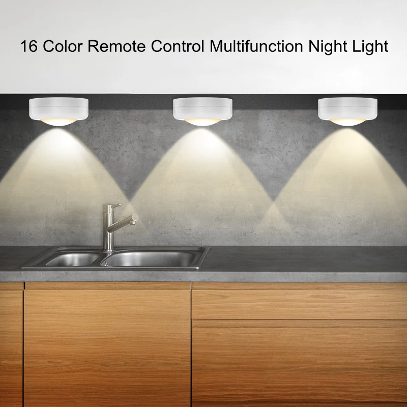 Креативный 16-цветный ночник с дистанционным управлением Многофункциональный