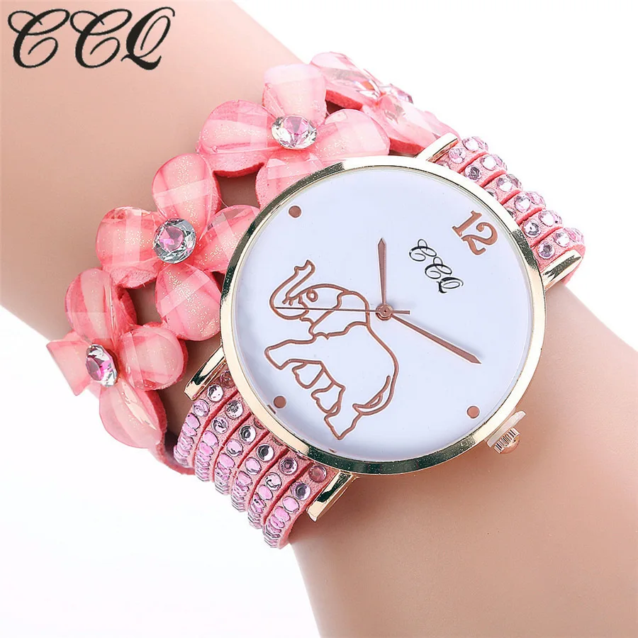 

Часы наручные женские кварцевые с кристаллами и бусинами