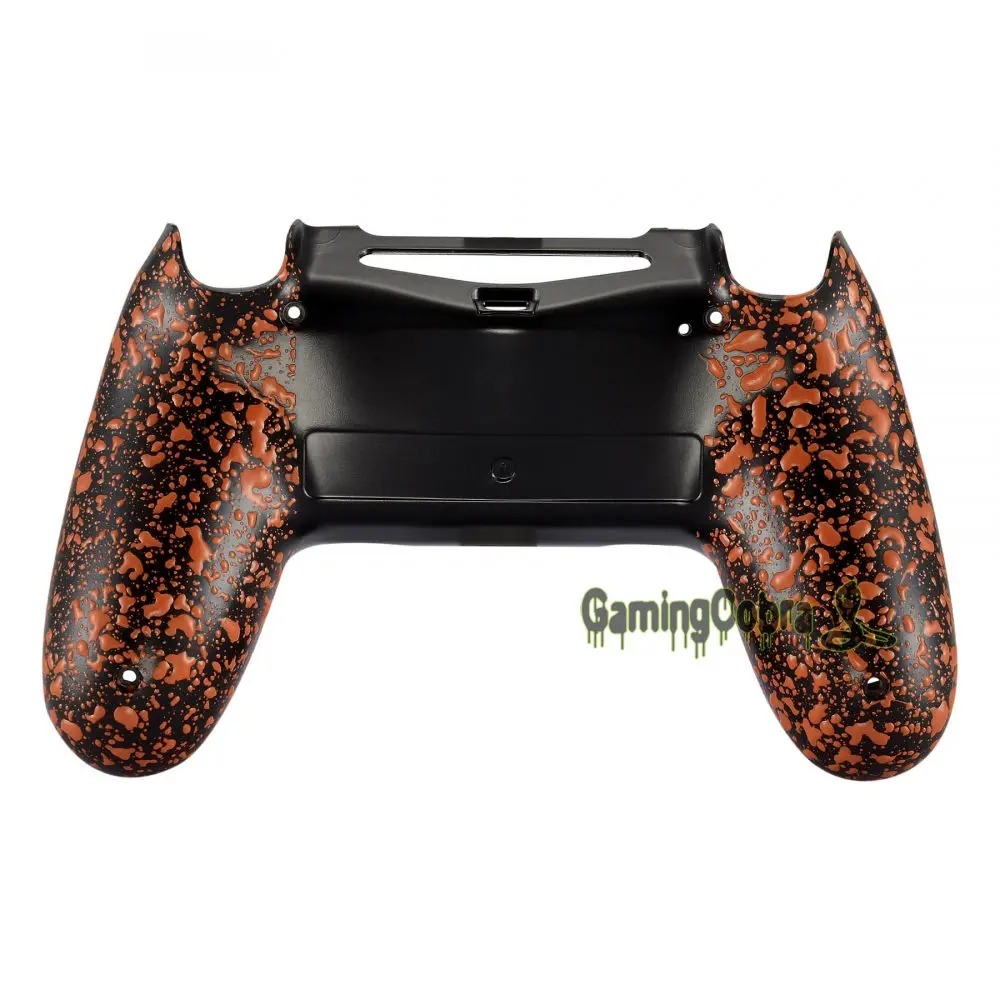 Textured Orange Изготовленный На Заказ нижняя часть корпуса сзади Корпус чехол запасная часть для PS4 тонкий поляризационный фильтр Pro контроллер JDM-040 JDM-050 JDM-055 - Цвет: Textured Orange