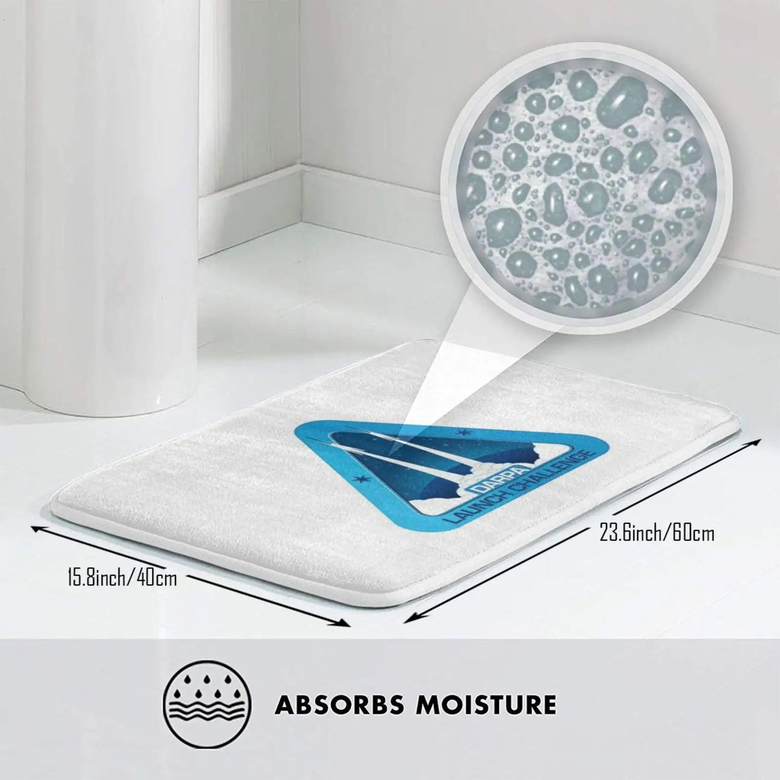 Коврик Darpa с логотипом для быстрого запуска нескользящий коврик входной двери в