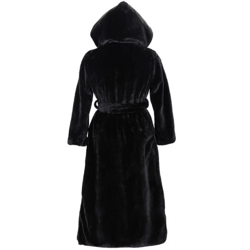 

Women Elegant White Shaggy Women Faux Fur Coat Streetwear Autumn Winter Warm Coat Female Plus Size Overcoat Party H