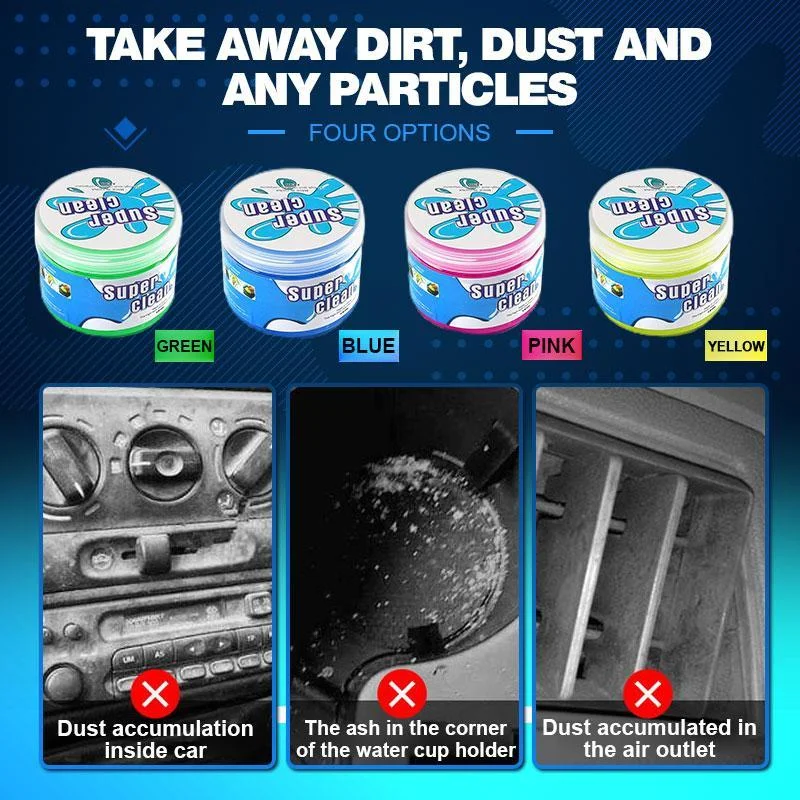 

Clean Glue Gum Silica Gel Car Keyboard Dust Dirt Cleaner Cute Green Slime Practical Durable High Quality Magic Soft Sticky 160g