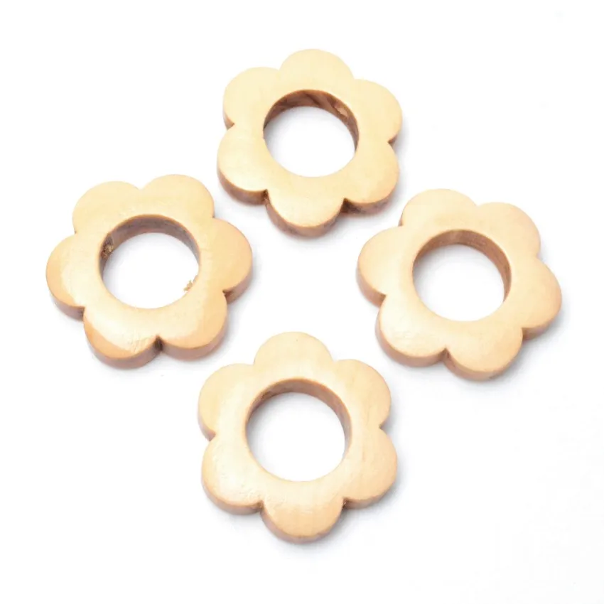 Необработанные деревянные бусины натурального цвета аксессуары ручной работы