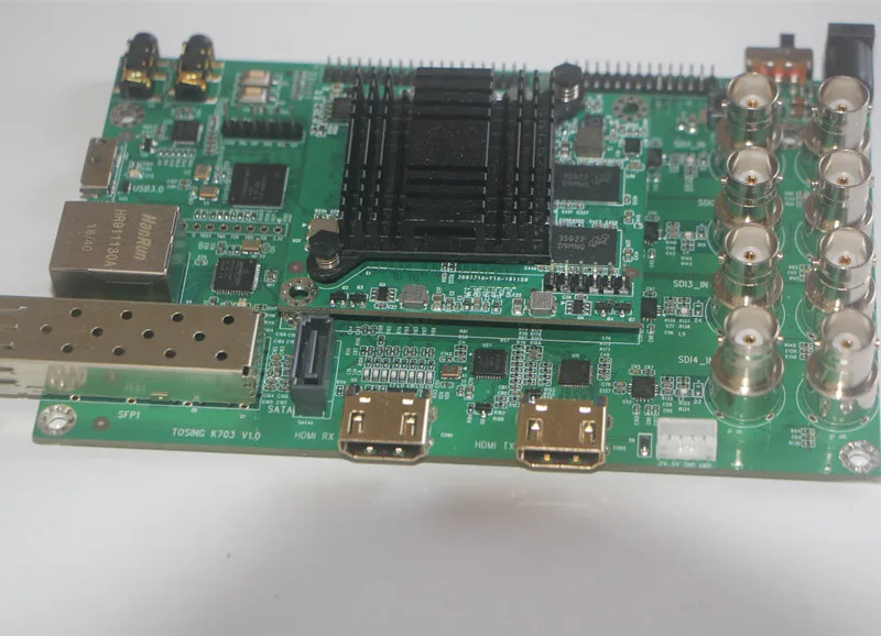 Galaxx Kintex7 FPGA 3/6G 8 канальный SDI SFP волоконно оптический Hdmi2.0 4K видео макетная