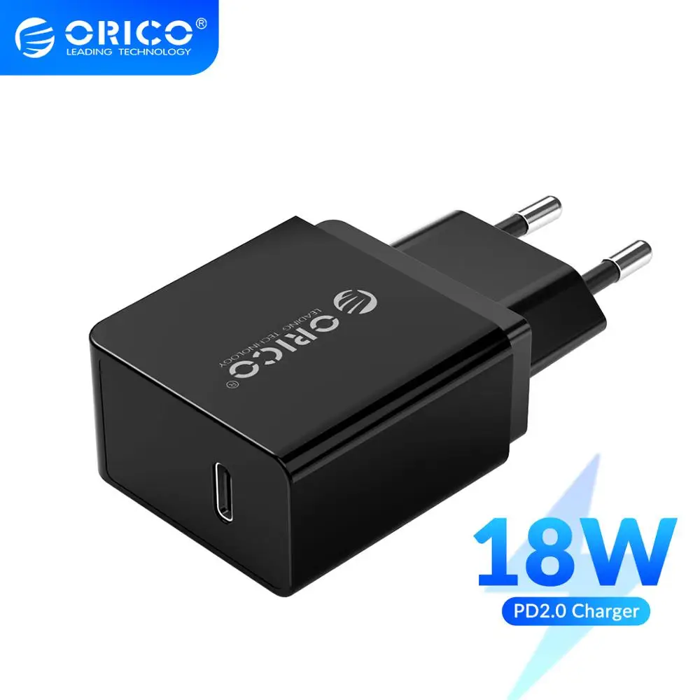 ORICO 18 Вт PD2.0 USB Type C зарядное устройство Быстрая зарядка PD 2 0 быстрое для iPhone 11Pro Max