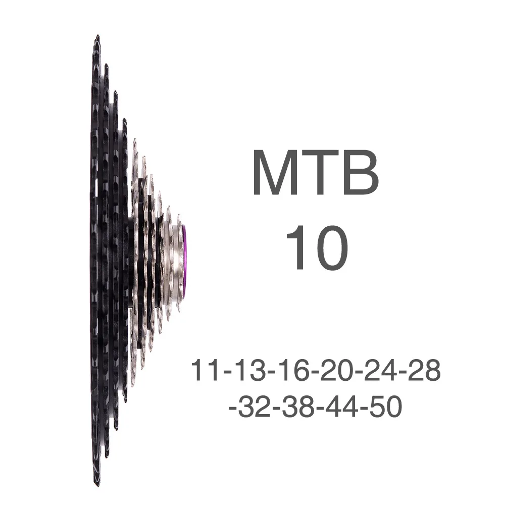 MTB дорожный велосипед кассета 10 скоростей маховик большой зуб горный велосипед компоненты аксессуары 11-28T 11-36T 11-40T 11-42T 11-46T