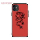 XIAOCHENGGUI 5 5S SE 2020 чехол для телефона чехол для iPhone 6, 6S, 7, 8 plus X Xs XR 11 12 Mini Pro Max резиновый силиконовый чехол-бампер с красным драконом Fundas