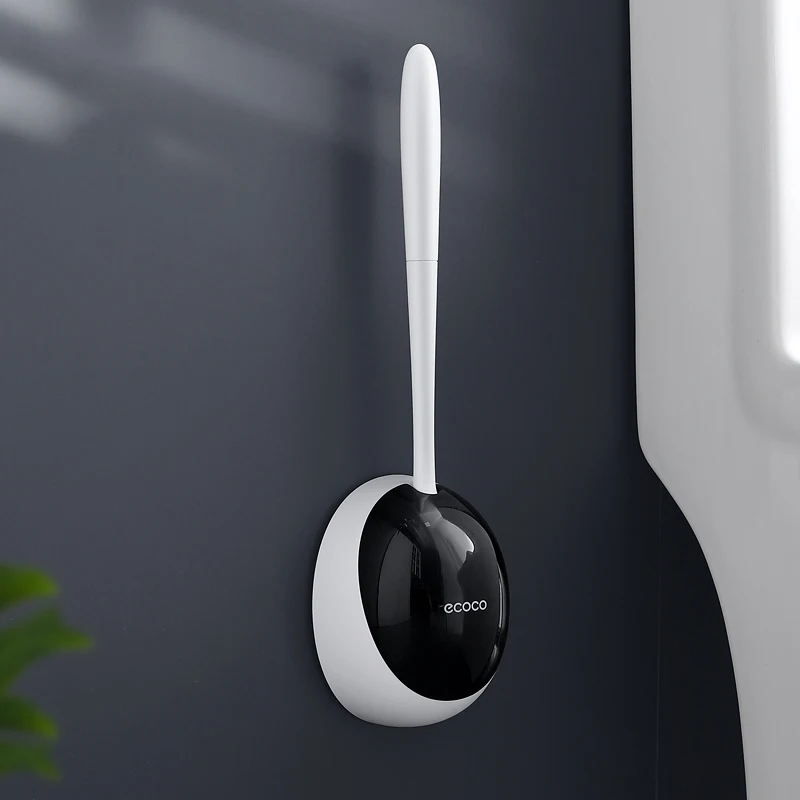 

Silicone Brush Head Toilet Brush Holders WC Cleaning Tools for Toilet Wall-Mounted Household Bathroom Accessories