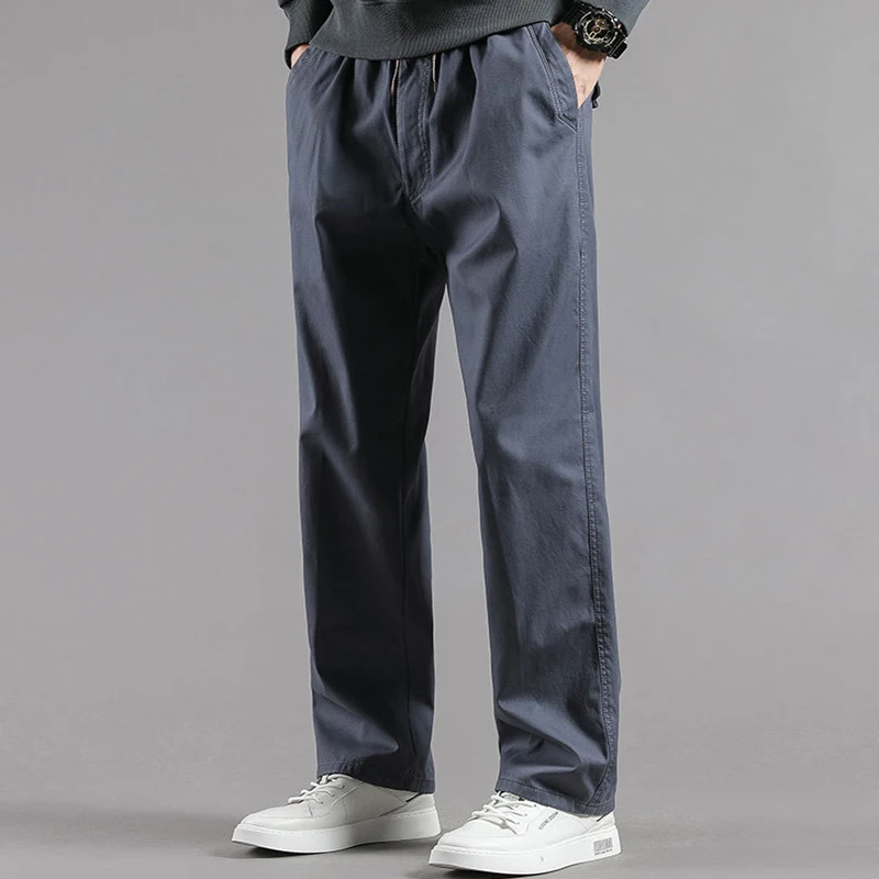 

Military Style Solid Color Trousers Mens Oversized Pants 5XL