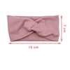 1 PCS Spring Summer Solid Color Baby Headband Girls Twisted Knotted Soft Elastic Baby Girl Headbands Hair Accessories Large Size 6