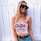 Лидер продаж 2020, ins, новый тренд, окрашенный галстук, пупочный ремень, шея, розовый жилет, цепочка, женская летняя уличная абстрактная одежда