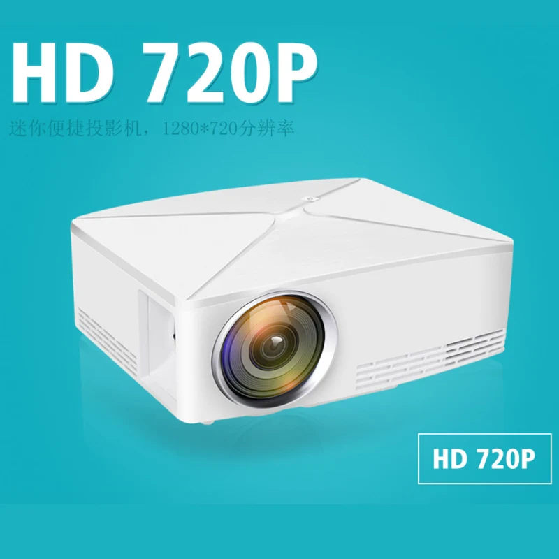 Портативный светодиодный проектор WZATCO C80 2200lm Android WIFI Pico mini HDMI домашний кинотеатр с