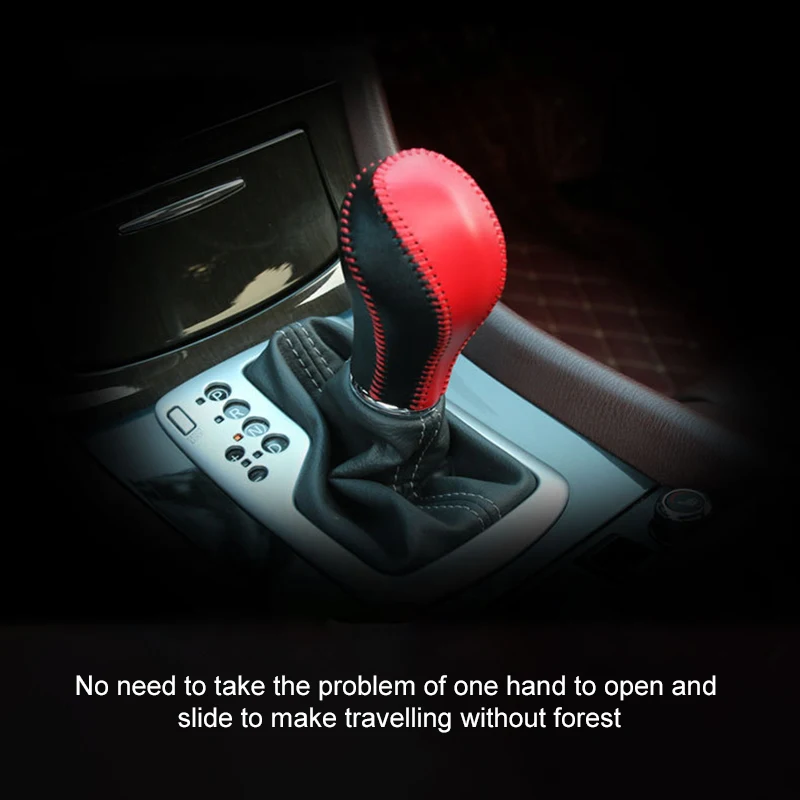 Автомобильный чехол для рычага переключения передач Прошитый кожаный салона