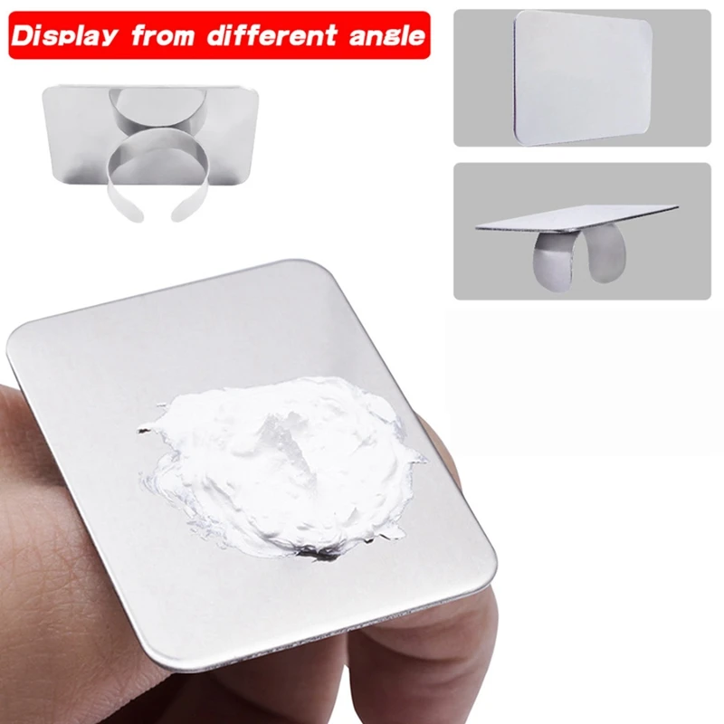 

Palette Adjustable Ring for Nail Art Foundation Mixing Makeup with Dustproof Clear Acrylic Cotton Ball Holder