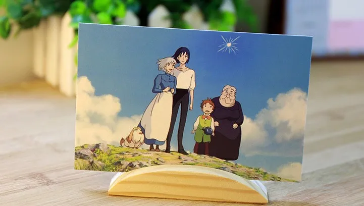 

30Pcs/Lot Hayao Miyazaki Oil Painting Cartoon World Postcard Comic Postcards/Greeting Card/Wish Card/Fashion Gift