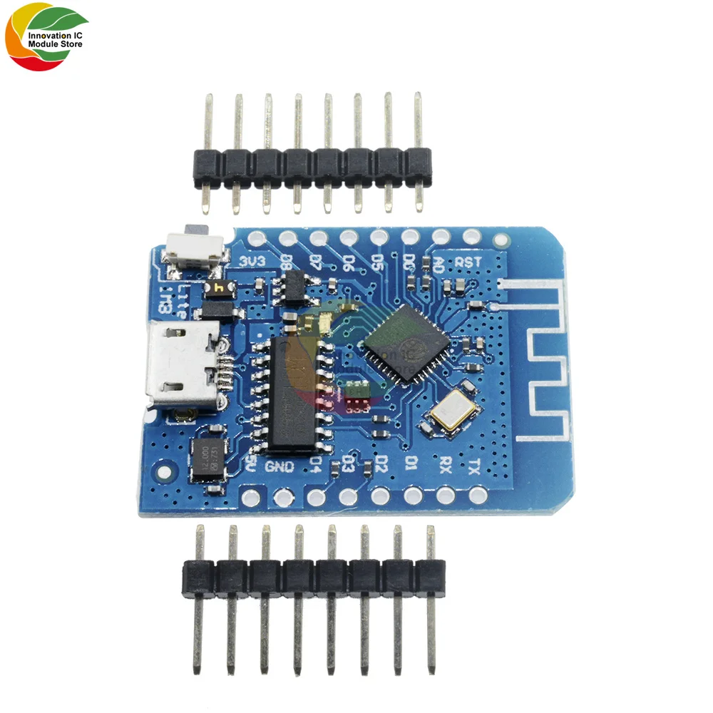 

For Wemos D1 Mini CH340G CH340 Wifi Development Board ESP8285 ESP8266 Microcontroller For Arduino NodeMcu Shield Module Antenna