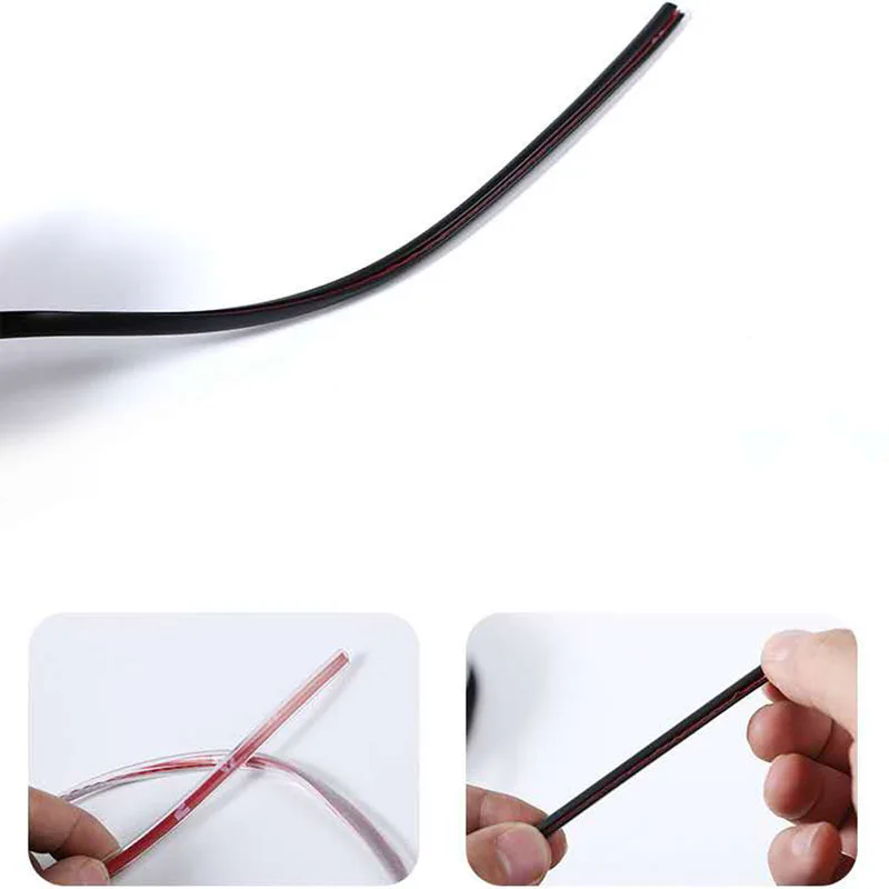 Лента для защиты от столкновений 5 м резиновые края замки боковые защитные