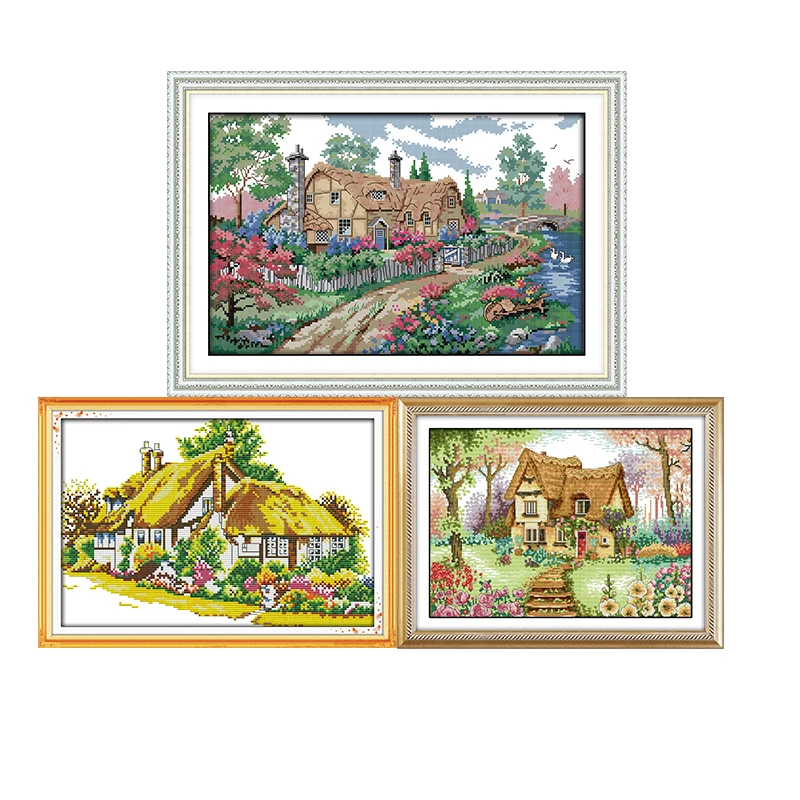 Набор для рукоделия Joy Sunday вышивания крестиком из хлопка 11CT 14CT|Упаковка| |