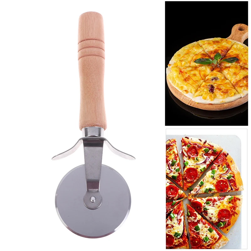 

Stainless Steel Pizza Single Wheel Cut Tools Diameter 6CM Household Pizza Cutter New